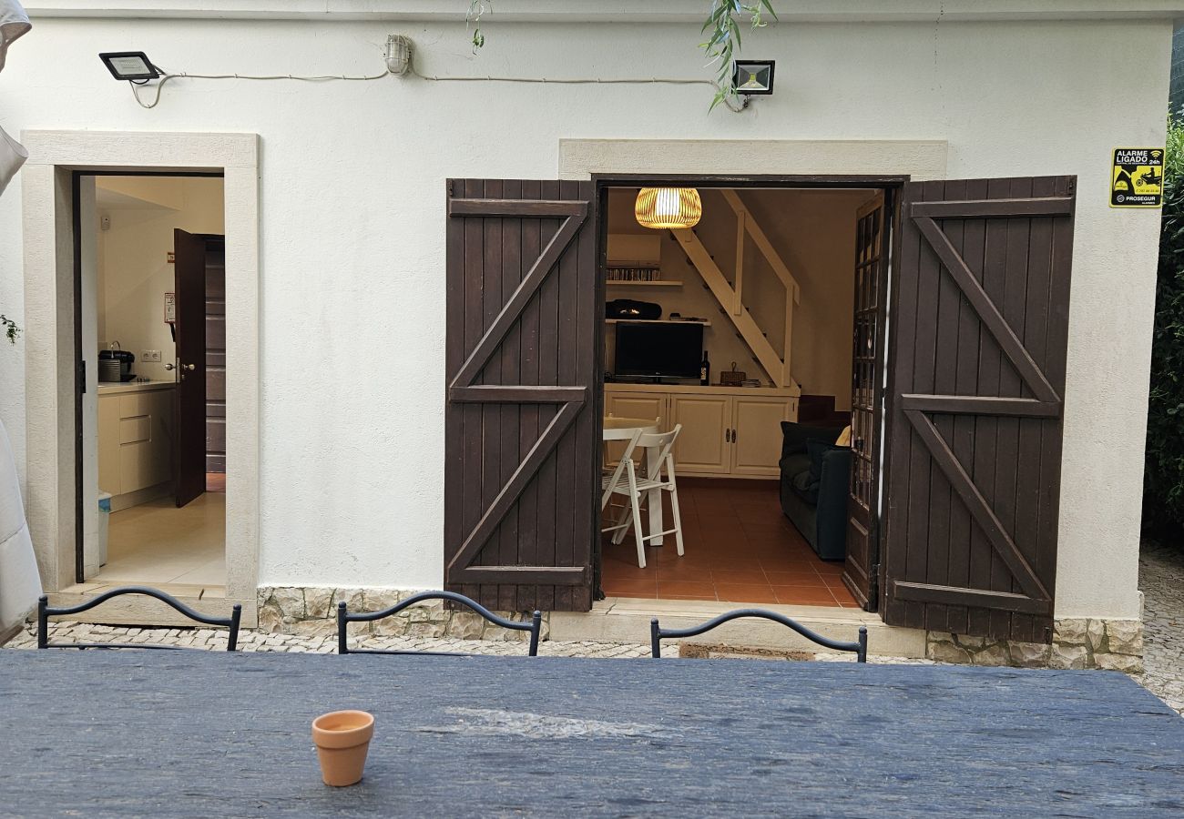 View from the entrance to the Moradia pelo garden