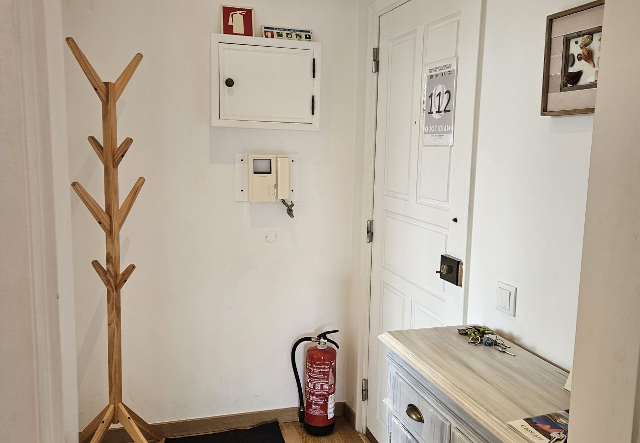 Safe entrance with a gas pump installed for fire protection. 